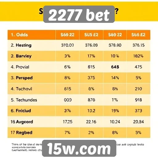 Comparativo entre odds oferecidas no 2277 bet e concorrentes